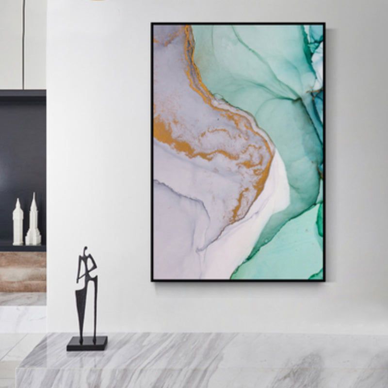 Vivolux | Texturiertes abstraktes Wandkunst-Leinwanddruck nordischer Stil Wanddekoration für Hausinterieur