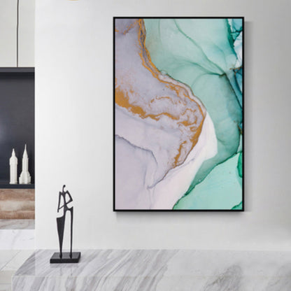 Vivolux | Texturiertes abstraktes Wandkunst-Leinwanddruck nordischer Stil Wanddekoration für Hausinterieur
