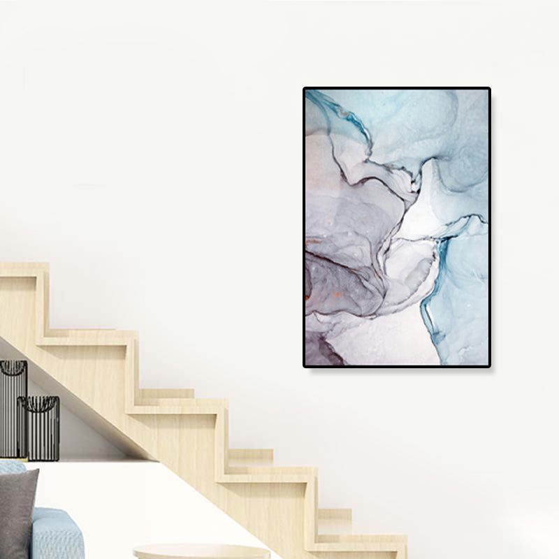 Vivolux | Texturiertes abstraktes Wandkunst-Leinwanddruck nordischer Stil Wanddekoration für Hausinterieur