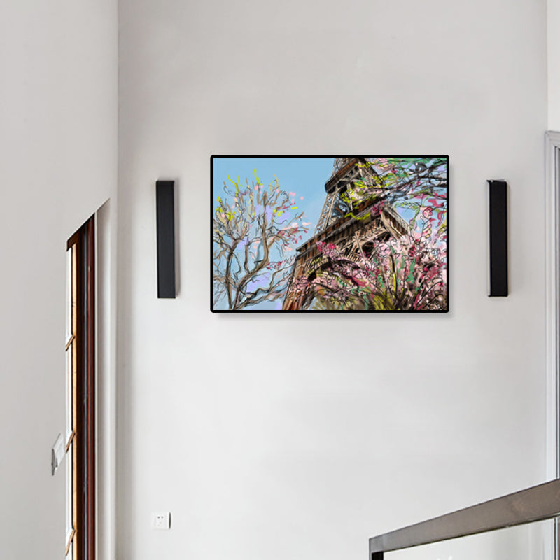 Vivolux | Global Inspirierte Landmarken Malerei Leinwanddruck Texturiertes Pastell Wandkunst für Hotel