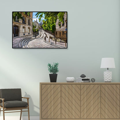 Vivolux | Global Inspirierte Landmarken Malerei Leinwanddruck Texturiertes Pastell Wandkunst für Hotel