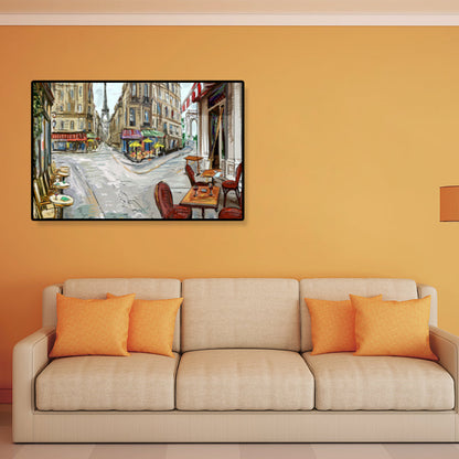 Vivolux | Global Inspirierte Landmarken Malerei Leinwanddruck Texturiertes Pastell Wandkunst für Hotel