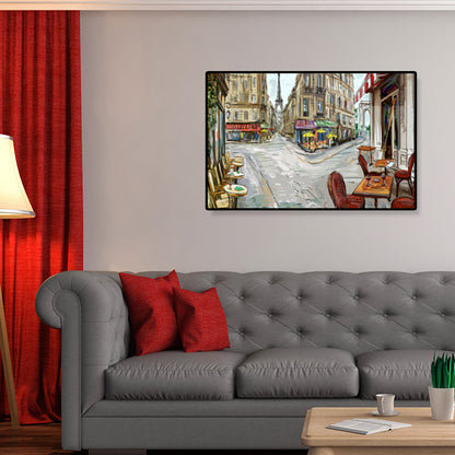 Vivolux | Global Inspirierte Landmarken Malerei Leinwanddruck Texturiertes Pastell Wandkunst für Hotel