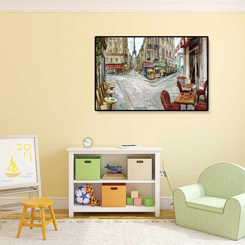 Vivolux | Global Inspirierte Landmarken Malerei Leinwanddruck Texturiertes Pastell Wandkunst für Hotel