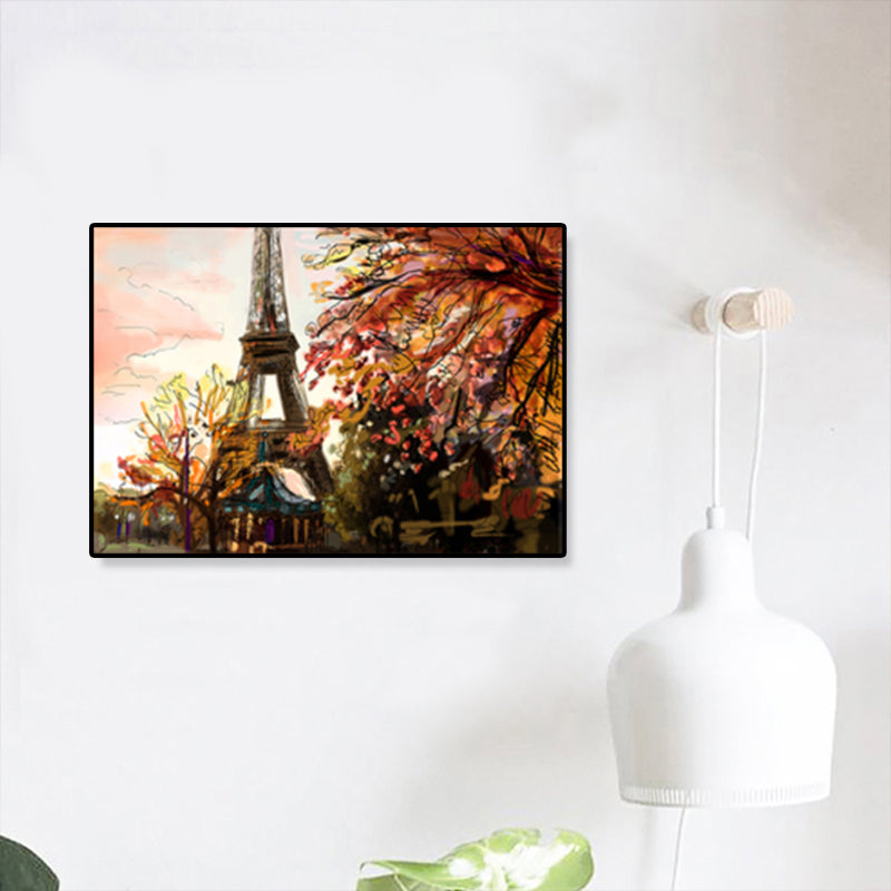 Vivolux | Global Inspirierte Landmarken Malerei Leinwanddruck Texturiertes Pastell Wandkunst für Hotel