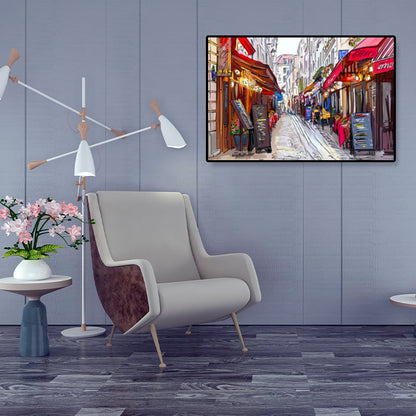 Vivolux | Global Inspirierte Landmarken Malerei Leinwanddruck Texturiertes Pastell Wandkunst für Hotel