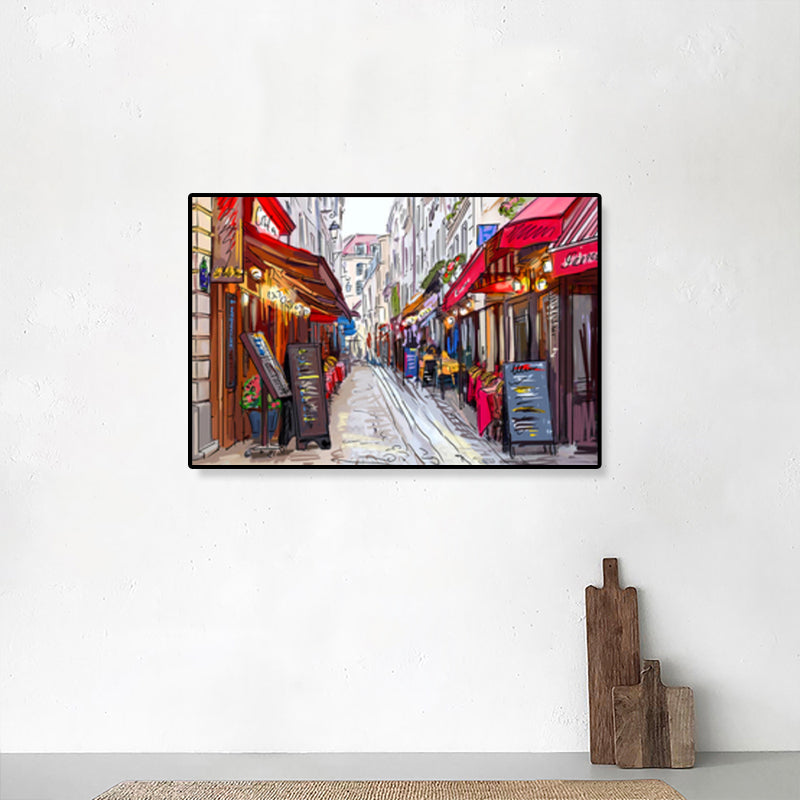 Vivolux | Global Inspirierte Landmarken Malerei Leinwanddruck Texturiertes Pastell Wandkunst für Hotel