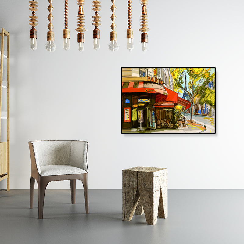 Vivolux | Global Inspirierte Landmarken Malerei Leinwanddruck Texturiertes Pastell Wandkunst für Hotel