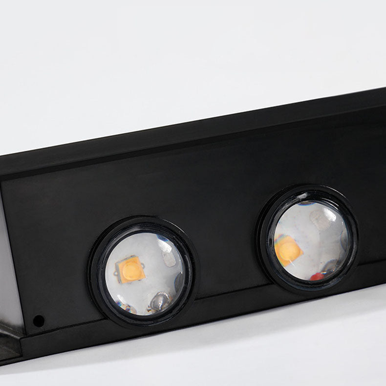 Vivolux | Moderne Einfachheit Solar Wasserfest Rechteckige ABS PMMA LED Wandleuchte Lampe Für Außenpatio