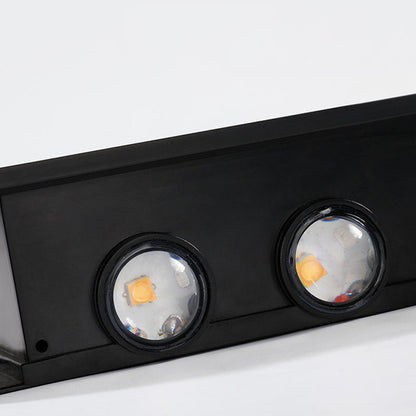 Vivolux | Moderne Einfachheit Solar Wasserfest Rechteckige ABS PMMA LED Wandleuchte Lampe Für Außenpatio