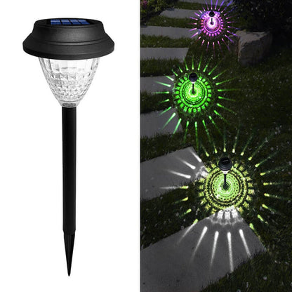 Vivolux | Solar wasserdicht kreisförmig divergente Licht Schatten Design LED Außen Garten Dekorationslicht