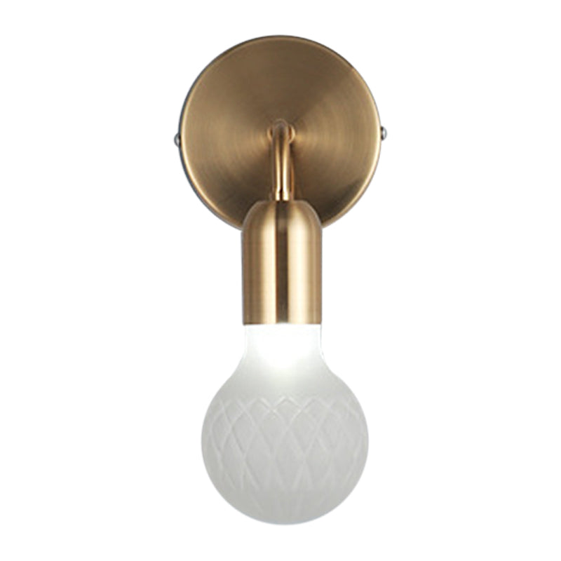 Vivolux | Druppelvormige Zithoekwandlamp Vintage Textuur Wit/Doorzichtig Ruitglas 1-Lamp Gouden Wandverlichtingsidee