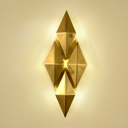 Vivolux | 7"/11" W Rauten Metall Wandleuchte im kolonialen Stil 9/4-Licht Goldene Wandmontierte Leuchte