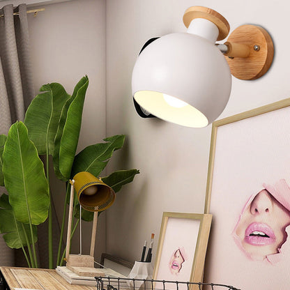 Vivolux | Kreis Studie Zimmer Wand Leuchte Metall Modern Stil 1 Licht Bonbonfarbene Wand Licht