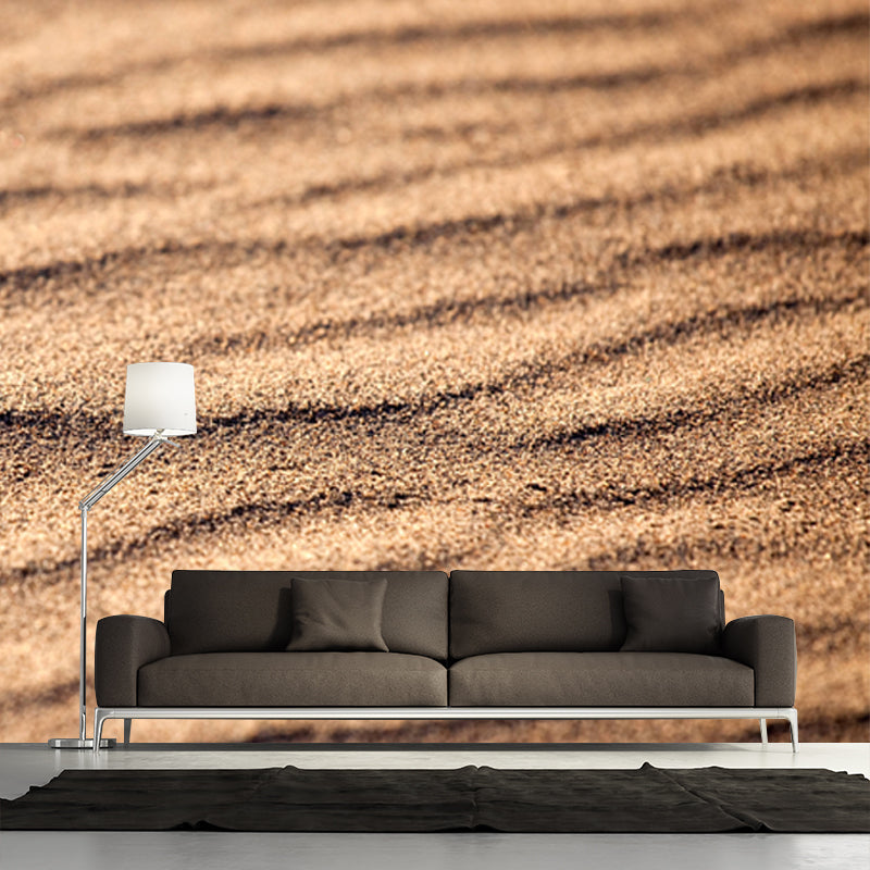 Vivolux | Grote maat woestijnzand muursticker vlekbestendige modernistische slaapkamer wanddecoratie in geel