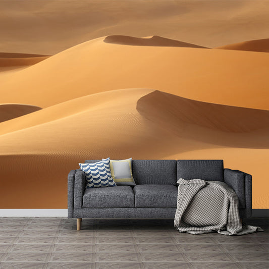 Vivolux | Whole Desert Hill Wallpaper Mural for Home Nature Landscape Wall Art in Yellow, Washable
