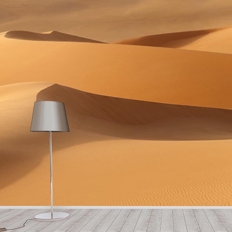 Vivolux | Whole Desert Hill Wallpaper Mural for Home Nature Landscape Wall Art in Yellow, Washable