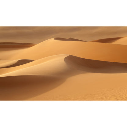 Vivolux | Whole Desert Hill Wallpaper Mural for Home Nature Landscape Wall Art in Yellow, Washable