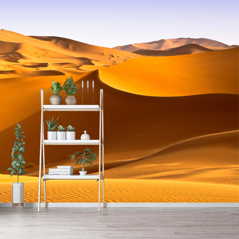 Vivolux | Geel Sundown Zandduin Muurbehang Vlekbestendig Modernisme Zithoek Wanddecoratie