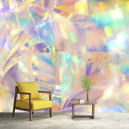 Vivolux | Bright holographic pattern wall sticker for the living room, yellow, custom made available