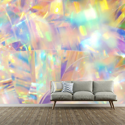 Vivolux | Bright holographic pattern wall sticker for the living room, yellow, custom made available