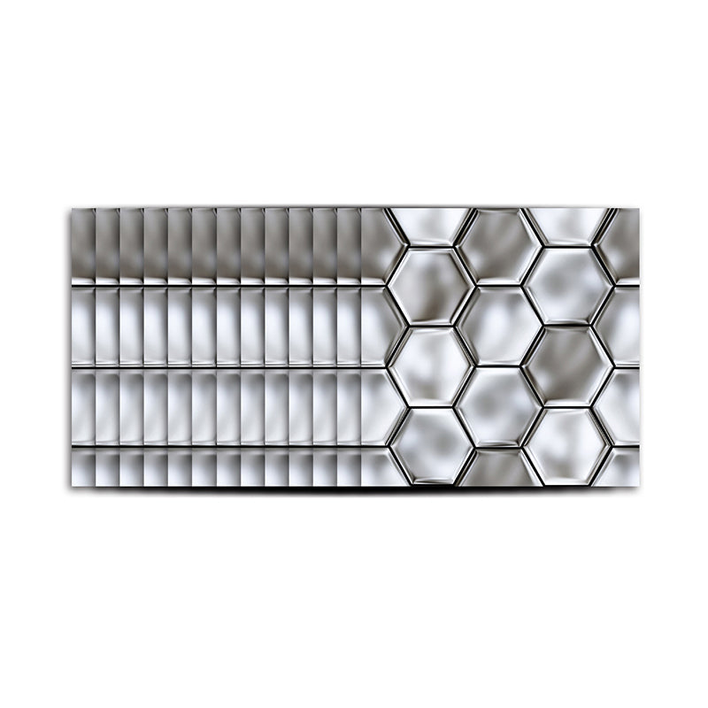 Vivolux | Stick On 3D Hexagon Wallpaper Panel Set Contemporary PVC Wandbekleding, 12,2 vierkante voet