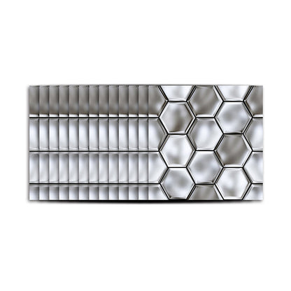 Vivolux | Stick On 3D Hexagon Wallpaper Panel Set Contemporary PVC Wandbekleding, 12,2 vierkante voet