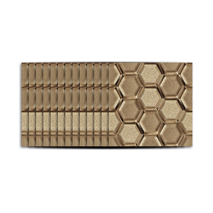 Vivolux | Stick On 3D Hexagon Wallpaper Panel Set Contemporary PVC Wandbekleding, 12,2 vierkante voet