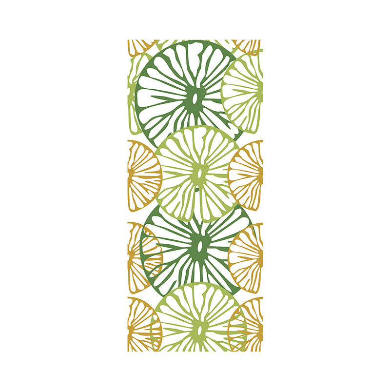 Vivolux | Cottage Lemon Slice Tapetenelemente Pastellfarbe Selbstklebende Wandkunst für das Wohnzimmer