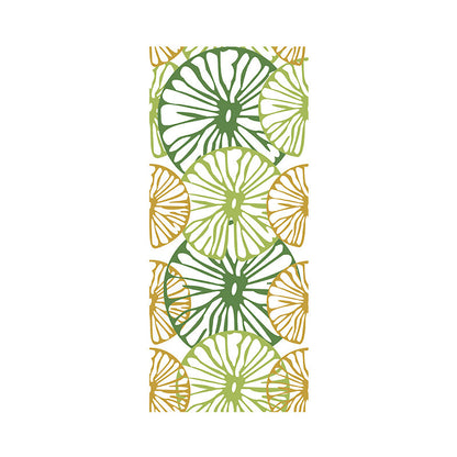 Vivolux | Cottage Lemon Slice Tapetenelemente Pastellfarbe Selbstklebende Wandkunst für das Wohnzimmer