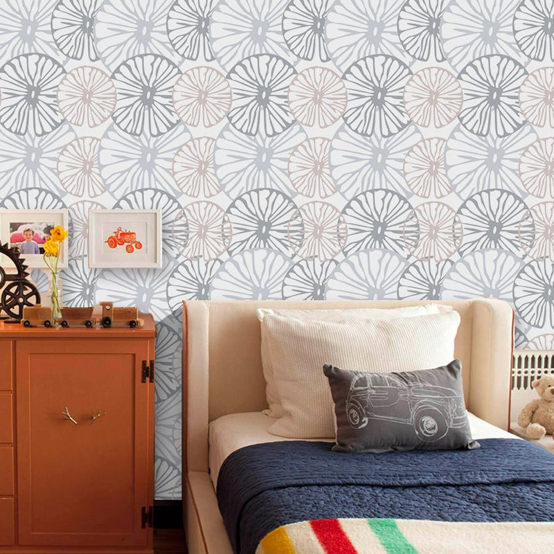 Vivolux | Cottage Lemon Slice Tapetenelemente Pastellfarbe Selbstklebende Wandkunst für das Wohnzimmer