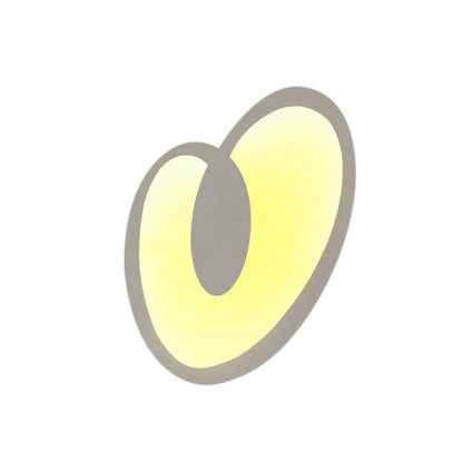 Vivolux | Acrylius Herzförmige Wandlampe Wohnzimmer Hübsche LED Wandleuchte in Weiß Finish