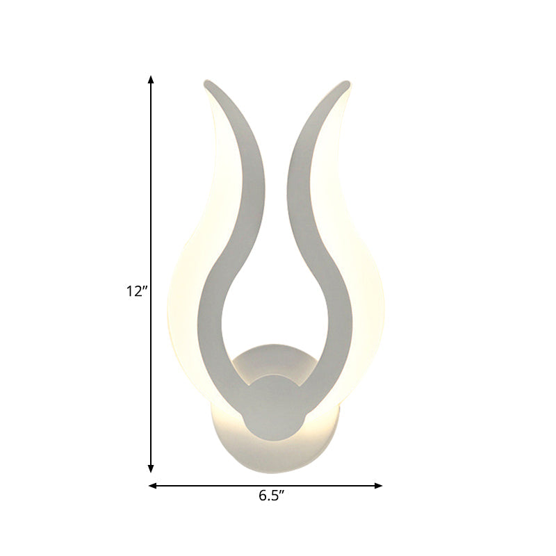 Vivolux | Kreatives feuerförmiges Wandlicht Acryl mit LED-Wandscheinwerfer für Küche Esszimmer