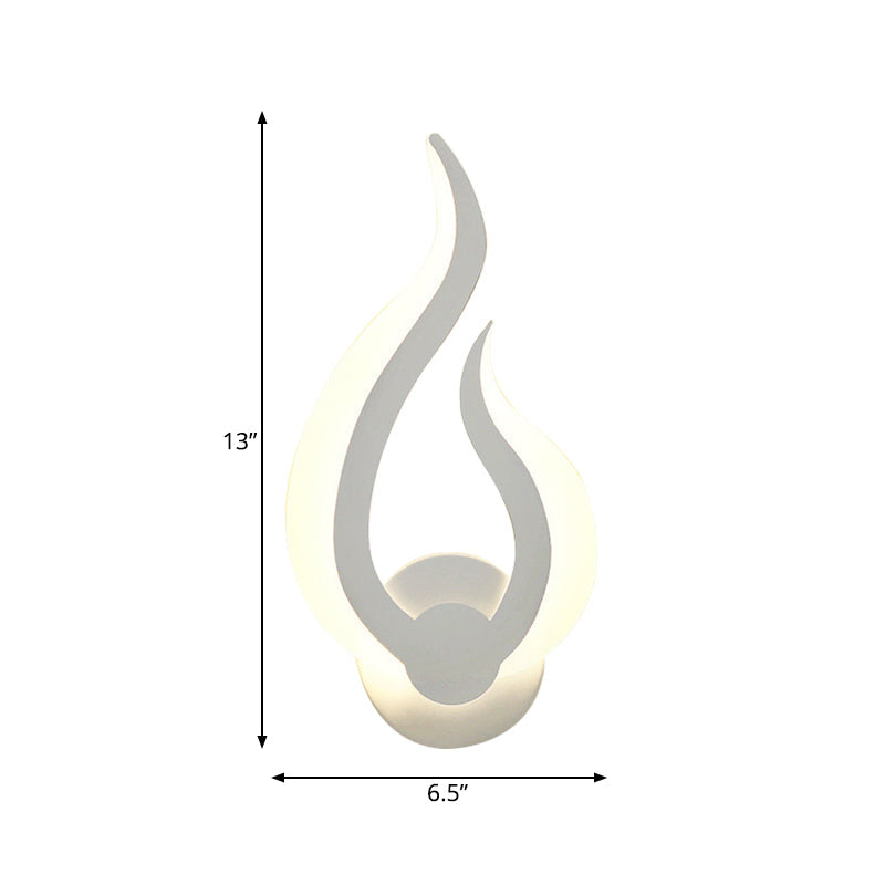 Vivolux | Kreatives feuerförmiges Wandlicht Acryl mit LED-Wandscheinwerfer für Küche Esszimmer