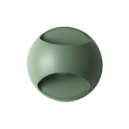 Vivolux | Einfache Stil Halb-Globus Wandlampe Kunststoff Einzelkopf Wandlicht für Arbeitszimmer