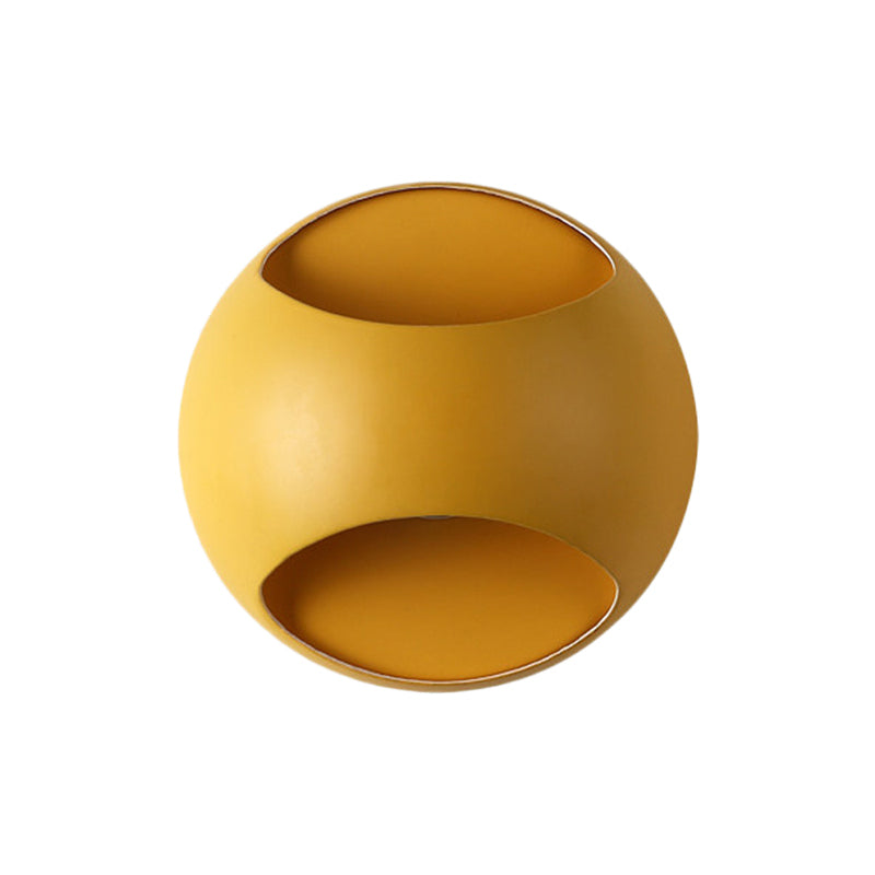 Vivolux | Einfache Stil Halb-Globus Wandlampe Kunststoff Einzelkopf Wandlicht für Arbeitszimmer