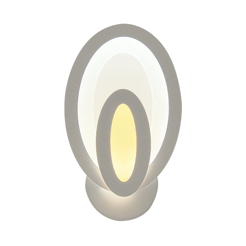 Vivolux | Moderne Weiße LED-Wandleuchte Schmale Panel-Acryl-Wandleuchte für Schlafzimmer Wohnzimmer