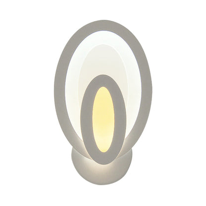 Vivolux | Moderne Weiße LED-Wandleuchte Schmale Panel-Acryl-Wandleuchte für Schlafzimmer Wohnzimmer