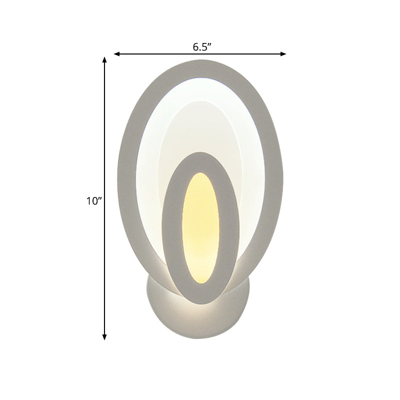 Vivolux | Moderne Weiße LED-Wandleuchte Schmale Panel-Acryl-Wandleuchte für Schlafzimmer Wohnzimmer