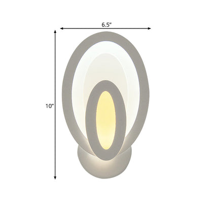 Vivolux | Moderne Weiße LED-Wandleuchte Schmale Panel-Acryl-Wandleuchte für Schlafzimmer Wohnzimmer