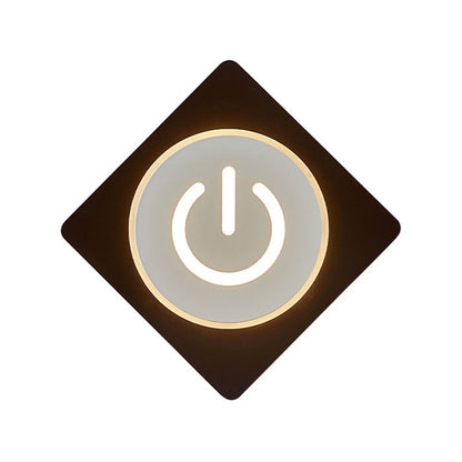 Vivolux | Acryl Rechteckige LED Wandlampe Arbeitszimmer Moderne Kreative Wandleuchte in Weiß