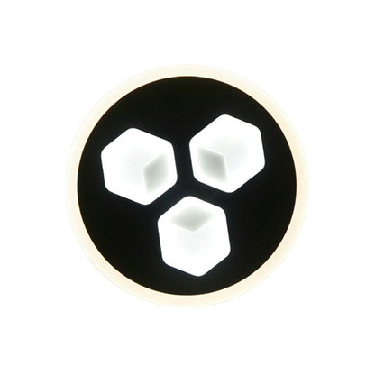 Vivolux | Esszimmer Kreis Wandleuchte Acryl Modern LED Wandleuchte Licht in Schwarz