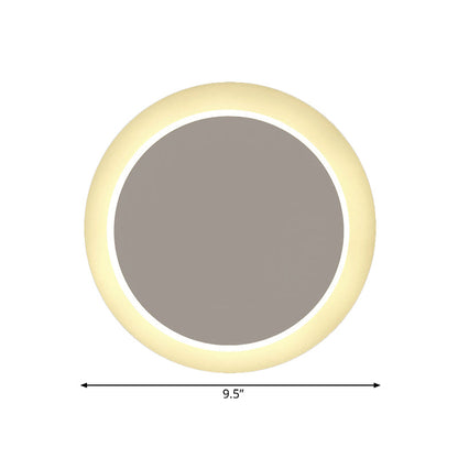 Vivolux | Runde LED-Wandlampe Zeitgenössische Acryl-Wandleuchte für Küche Kinderzimmer