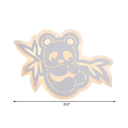 Vivolux | Kid Schlafzimmer Panda Wandlampe Acryl Modern Niedlich Weiße LED Wandlampe