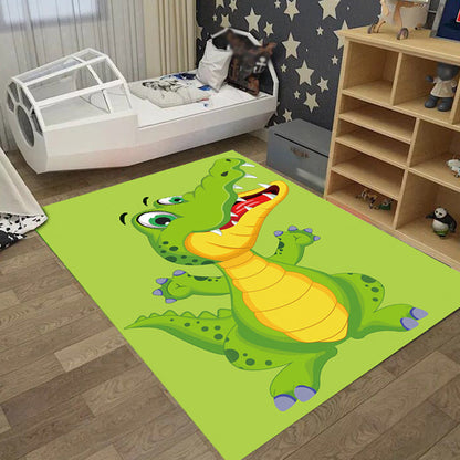 Vivolux | Creatieve Pastel Cartoon Vloerkleed Synthetische Dierpatroon Vloerkleed Vlekbestendig Antislip Tapijt voor Kinderkamer