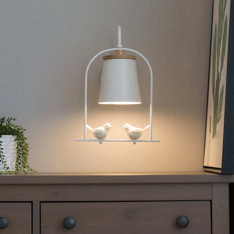 Vivolux | Nordic Trapezium Shade Wandlamp Metaal 1 Lamp Sconces Licht met Vogel voor Restaurant