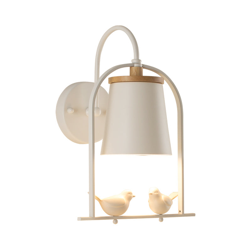Vivolux | Nordic Trapezium Shade Wandlamp Metaal 1 Lamp Sconces Licht met Vogel voor Restaurant