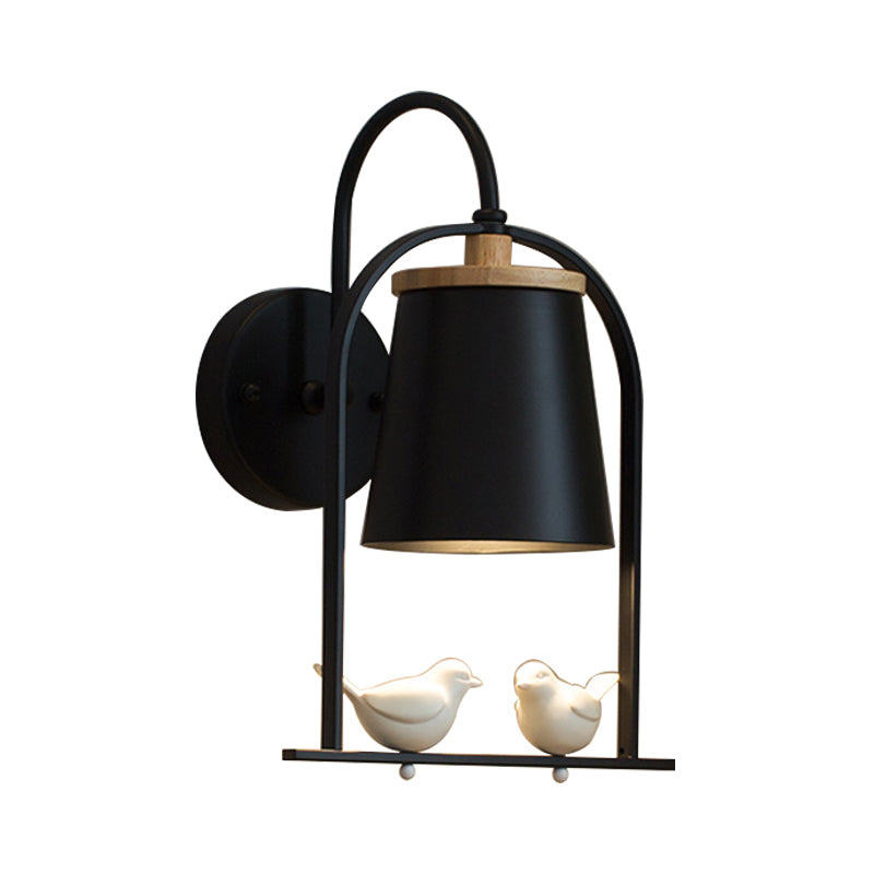 Vivolux | Nordic Trapezium Shade Wandlamp Metaal 1 Lamp Sconces Licht met Vogel voor Restaurant