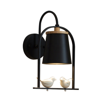 Vivolux | Nordic Trapezium Shade Wandlamp Metaal 1 Lamp Sconces Licht met Vogel voor Restaurant