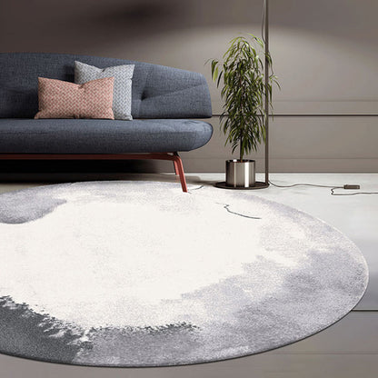 Vivolux | Rinder Industrie-Stil Teppich mit mehrfarbigem Zementmuster haustierfreundlicher Polyesterteppich für Raum